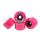 ABEC11 Pink Powerballs /72mm / 78a/ Pink/ Set of 4
