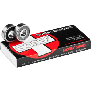 BONES Bearings - SWISS CERAMICS - 8mm Set of 8