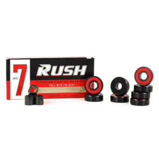 RUSH/ Titanium Coated Bearings/ 8mm/ ABEC-7 (Set of 8)